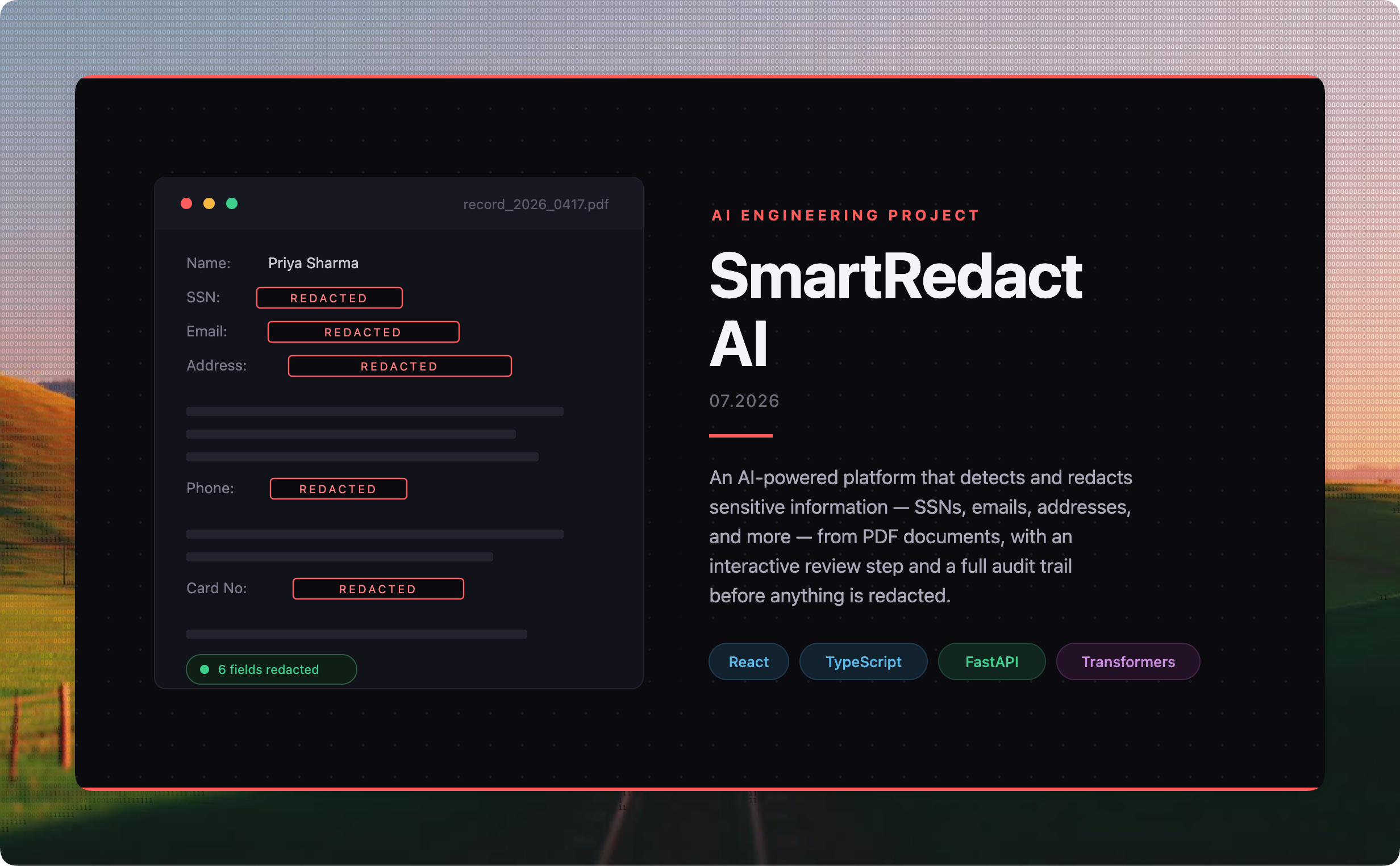 SmartRedact AI